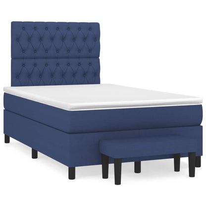Giroletto a Molle con Materasso Blu 120x190 cm in Tessuto | homemem39