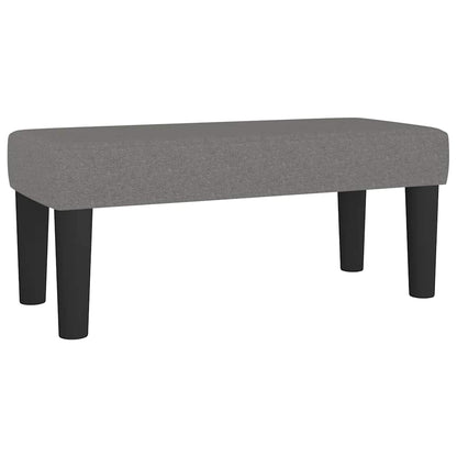Giroletto a Molle con Materasso Grigio Scuro 120x190cm Tessuto | homemem39