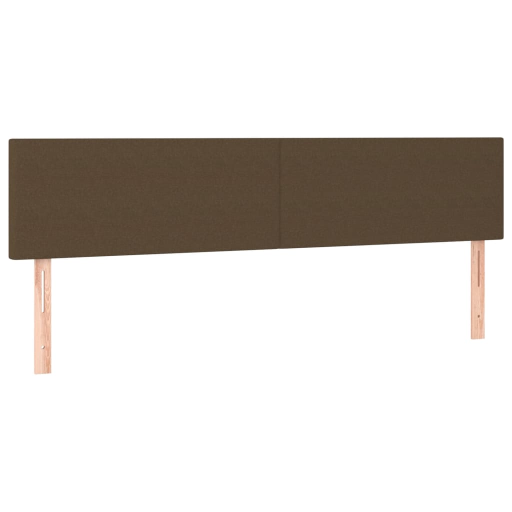 Giroletto a Molle con Materasso Marrone Scuro 120x190cm Tessuto | homemem39