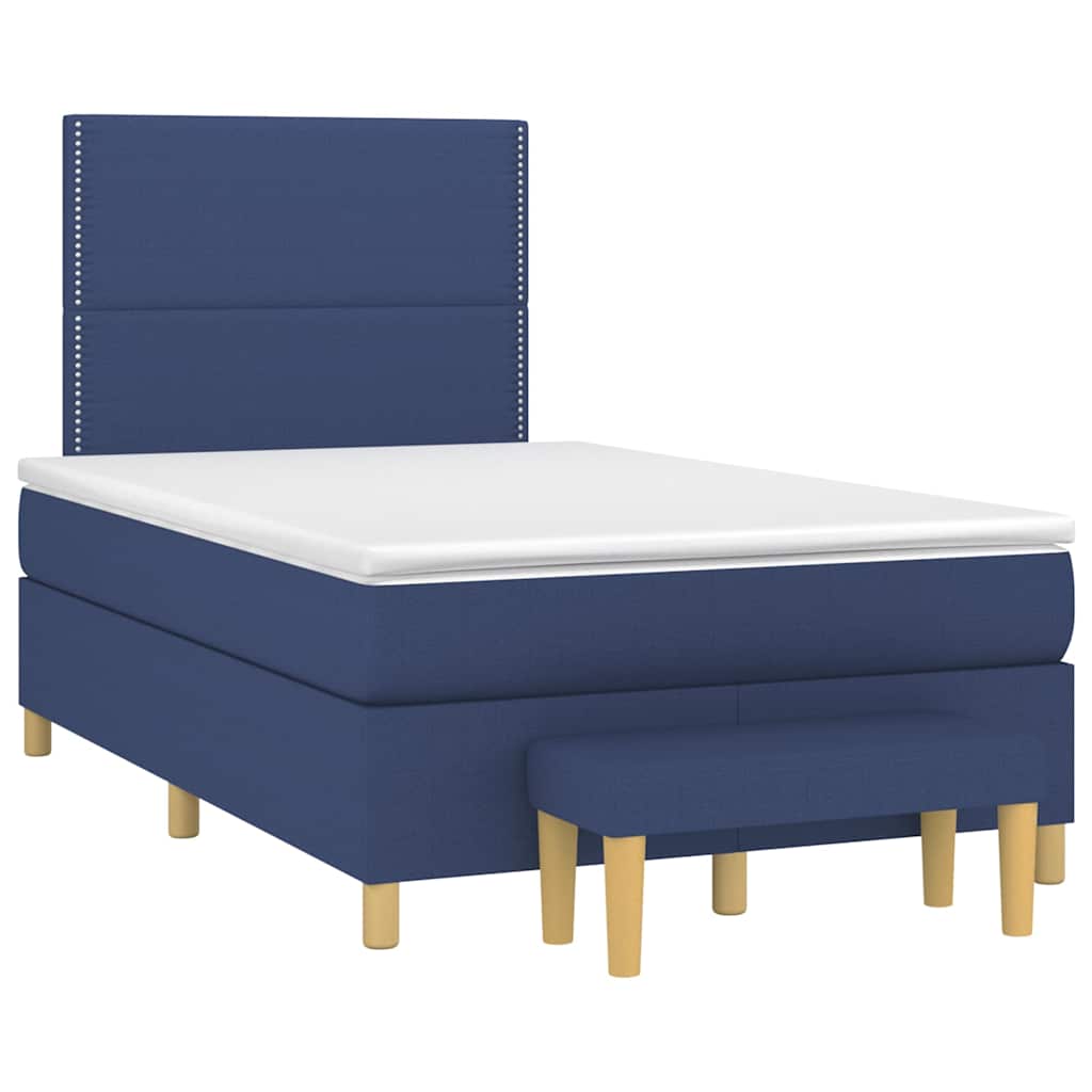 Giroletto a Molle con Materasso Blu 120x190 cm in Tessuto | homemem39