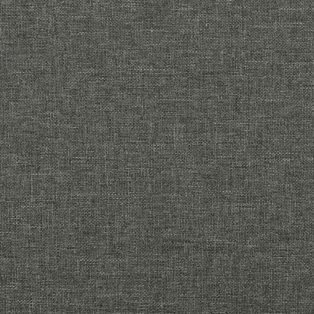 Giroletto a Molle con Materasso Nero 120x190 cm in Tessuto | homemem39