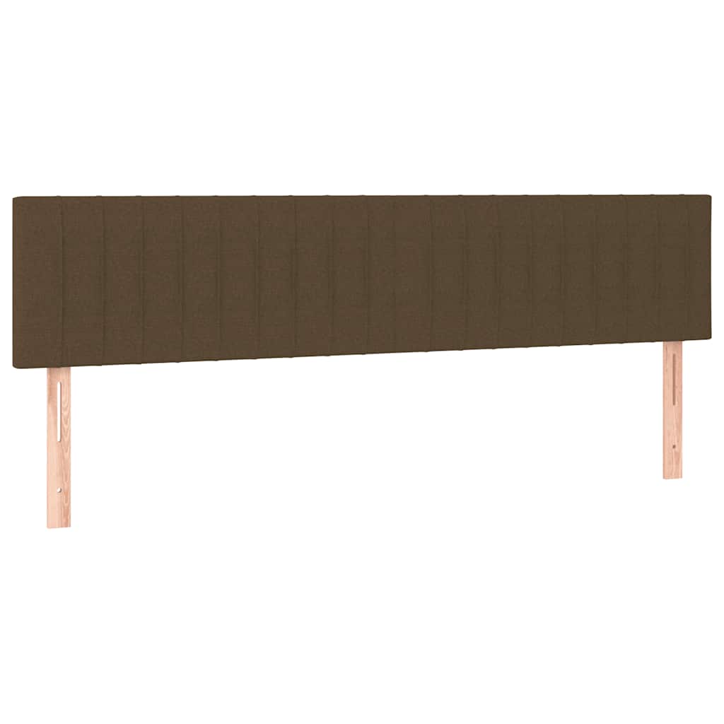 Giroletto a Molle con Materasso Marrone Scuro 120x190cm Tessuto | homemem39