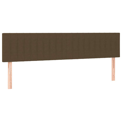 Giroletto a Molle con Materasso Marrone Scuro 120x190cm Tessuto | homemem39