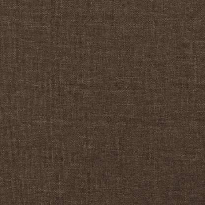 Giroletto a Molle con Materasso Marrone Scuro 120x190cm Tessuto | homemem39