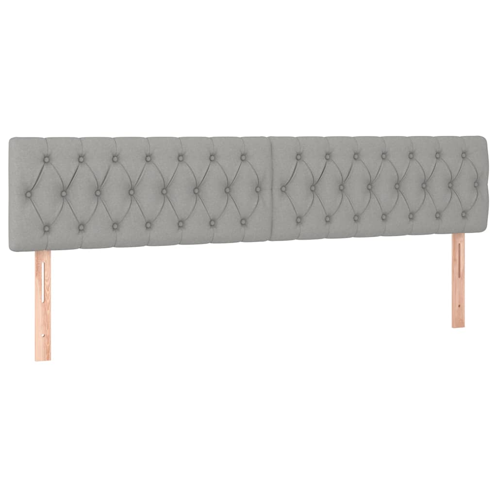Giroletto a Molle con Materasso Grigio Chiaro 120x190cm Tessuto | homemem39