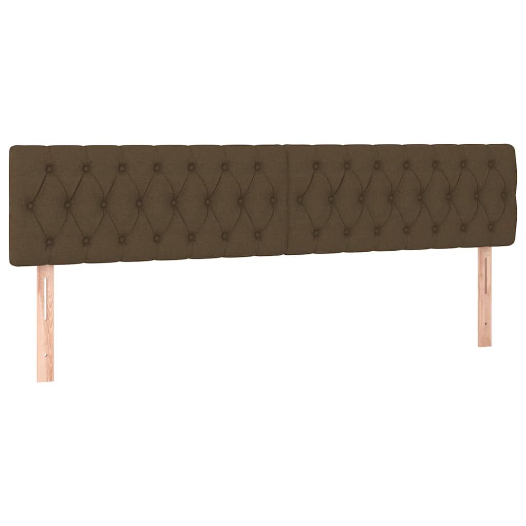 Giroletto a Molle con Materasso Marrone Scuro 120x190cm Tessuto | homemem39