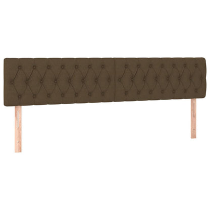 Giroletto a Molle con Materasso Marrone Scuro 120x190cm Tessuto | homemem39