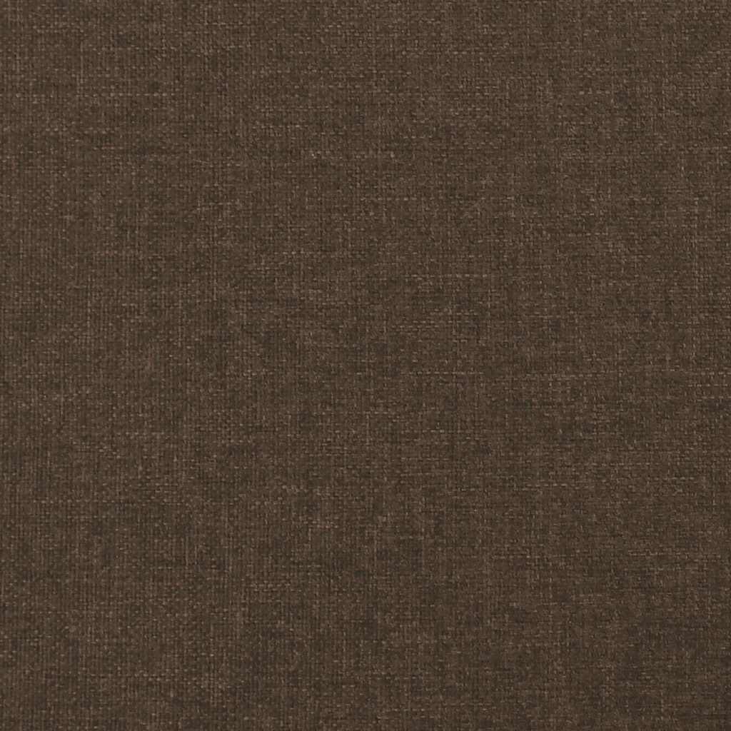 Giroletto a Molle con Materasso Marrone Scuro 120x190cm Tessuto | homemem39