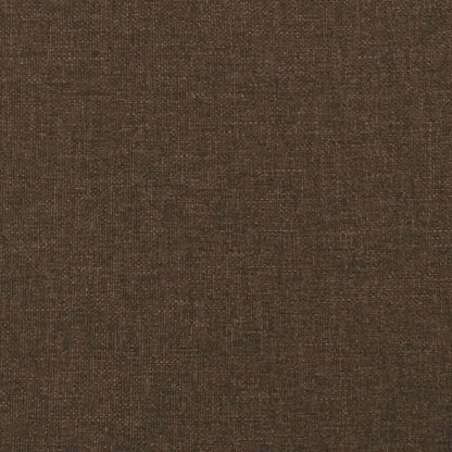 Giroletto a Molle con Materasso Marrone Scuro 120x190cm Tessuto | homemem39