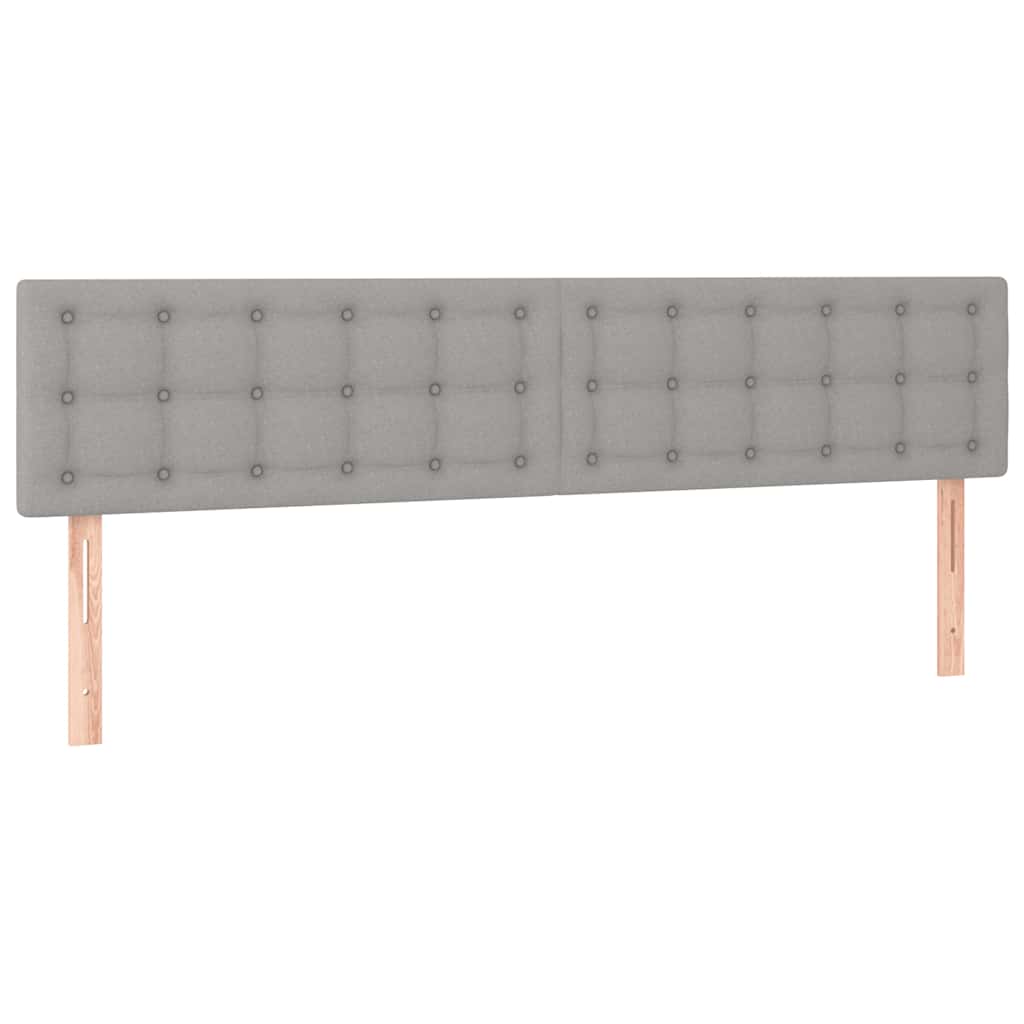 Giroletto a Molle con Materasso Grigio Chiaro 120x190cm Tessuto | homemem39
