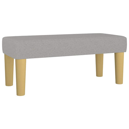 Giroletto a Molle con Materasso Grigio Chiaro 120x190cm Tessuto | homemem39