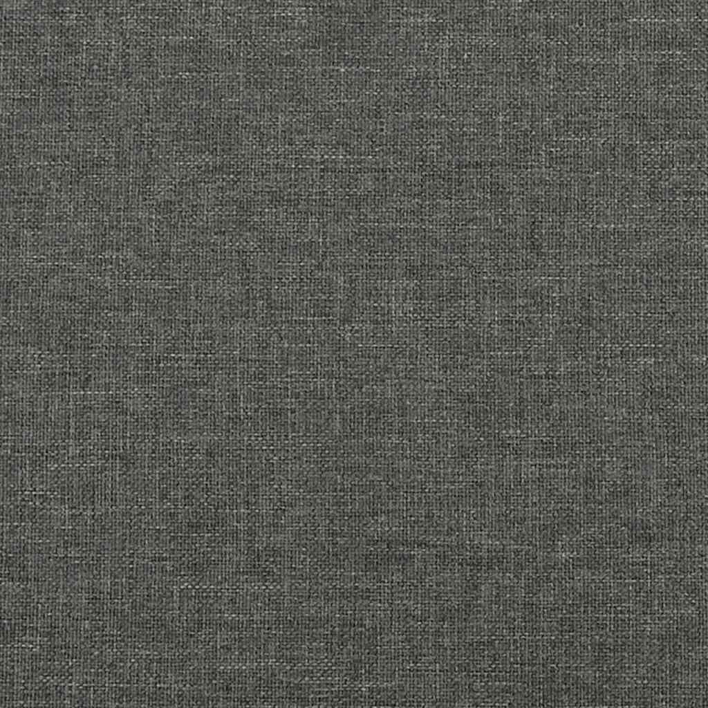 Giroletto a Molle con Materasso Grigio Scuro 120x190cm Tessuto - homemem39
