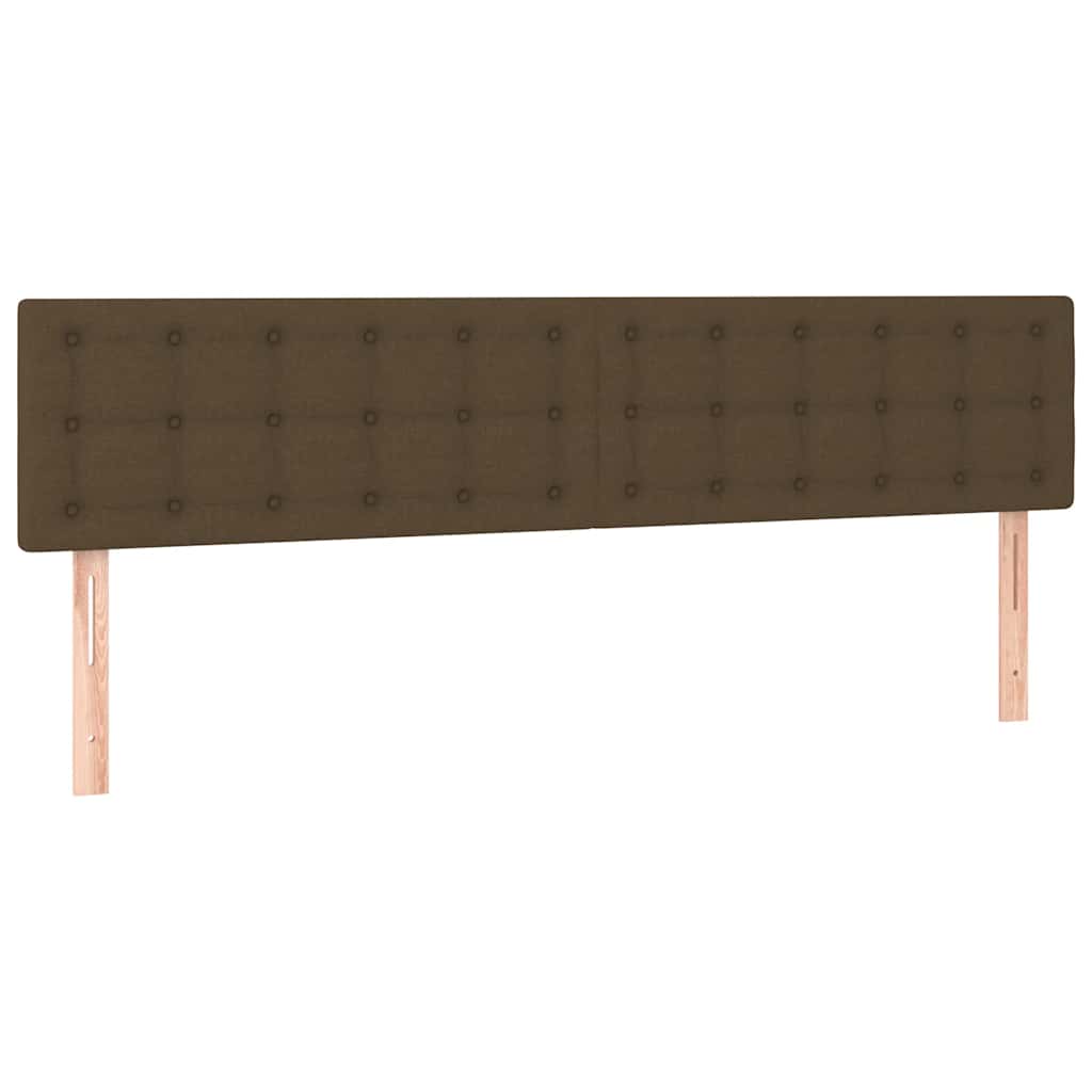 Giroletto a Molle con Materasso Marrone Scuro 120x190cm Tessuto | homemem39