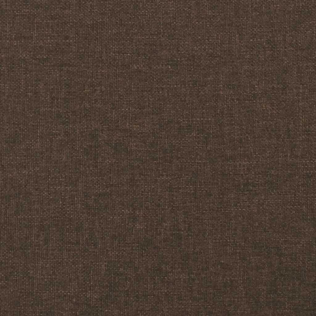 Giroletto a Molle con Materasso Marrone Scuro 120x190cm Tessuto | homemem39