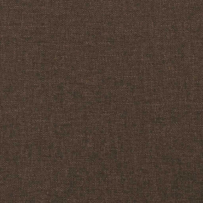 Giroletto a Molle con Materasso Marrone Scuro 120x190cm Tessuto | homemem39