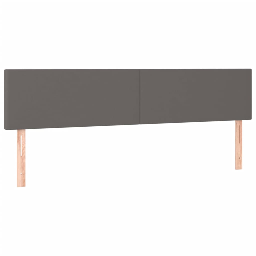 Giroletto a Molle con Materasso Grigio 120x190 cm in Similpelle | homemem39