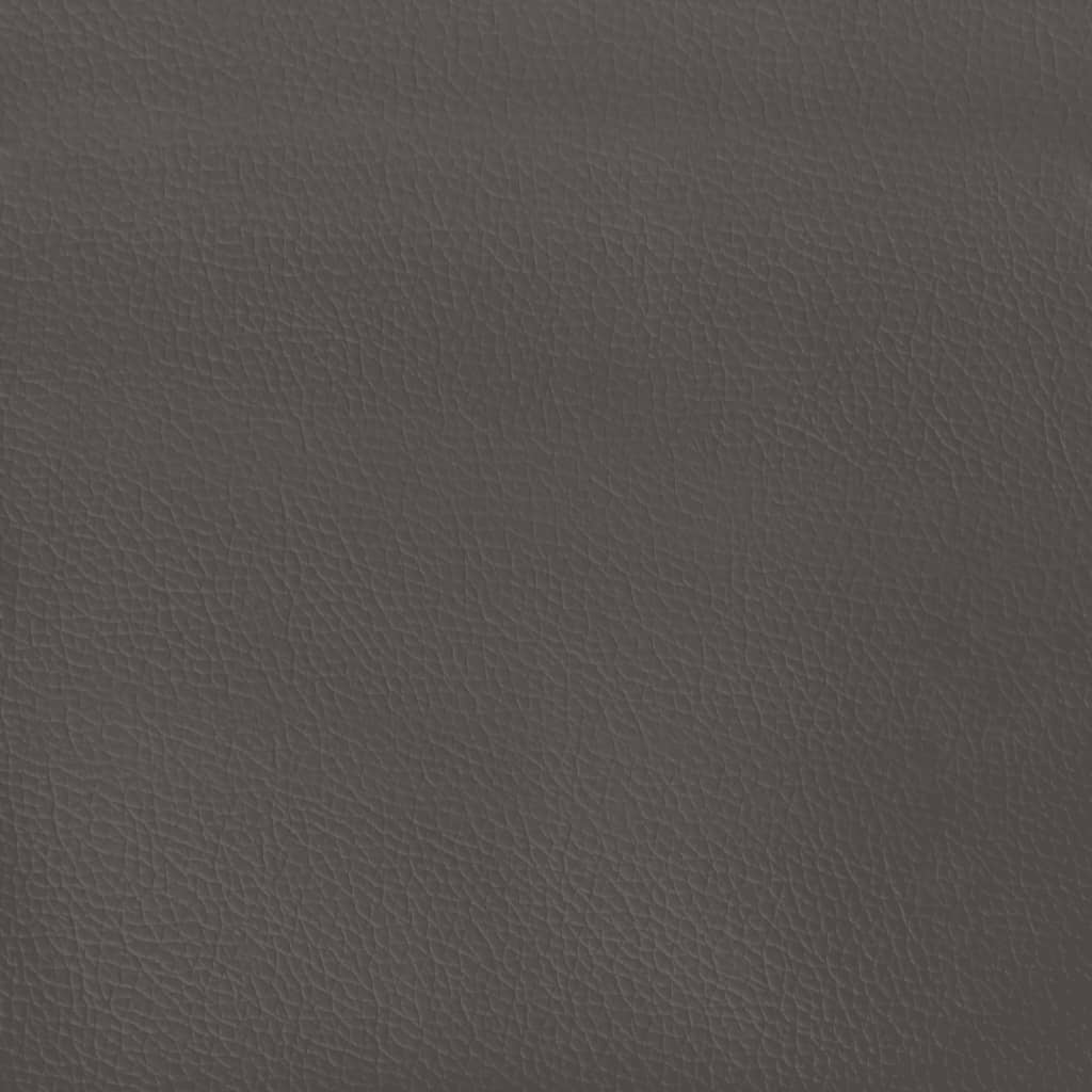 Giroletto a Molle con Materasso Grigio 120x190 cm in Similpelle | homemem39