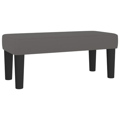 Giroletto a Molle con Materasso Grigio 120x190 cm in Similpelle | homemem39