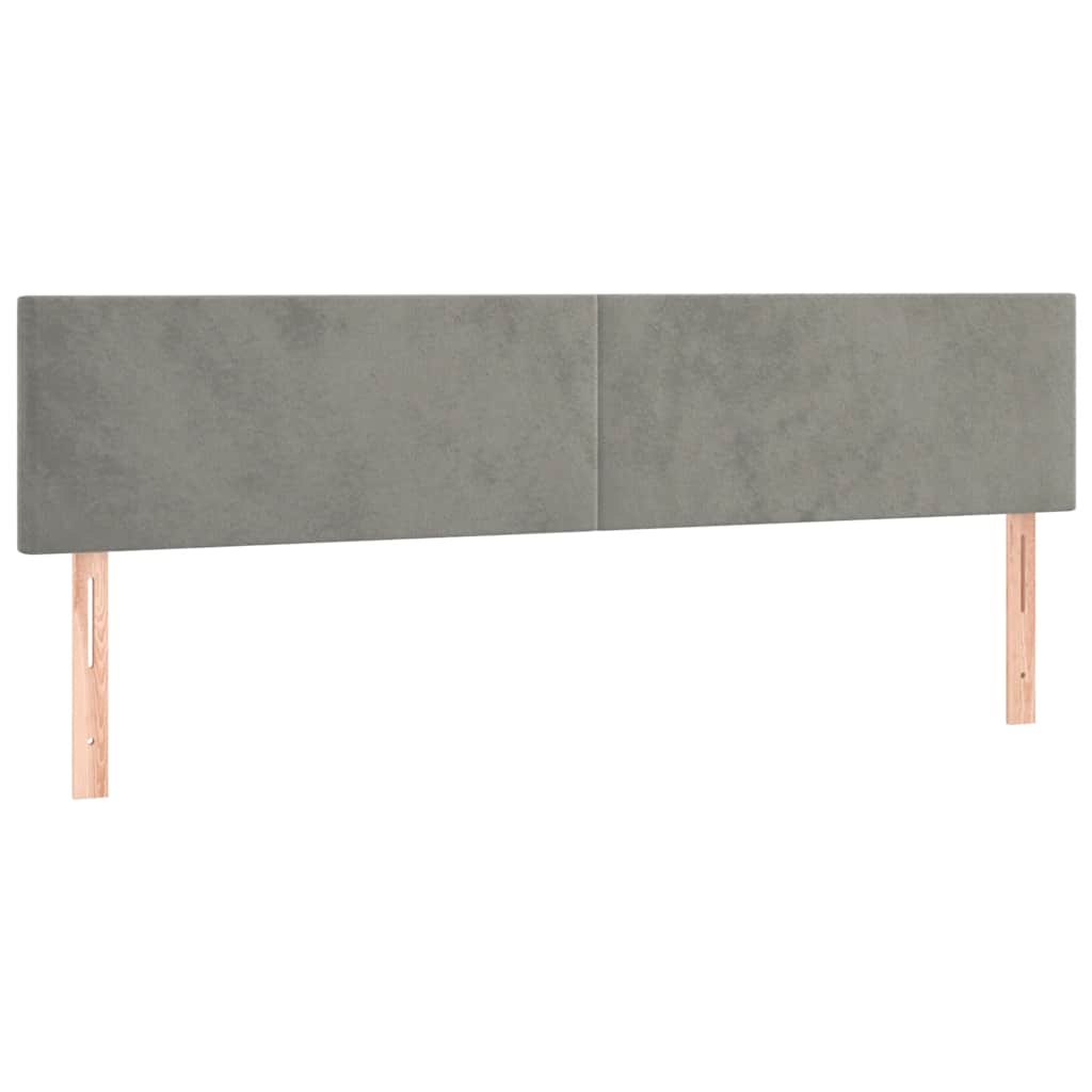 Giroletto a Molle con Materasso Grigio Chiaro 120x190cm Velluto | homemem39