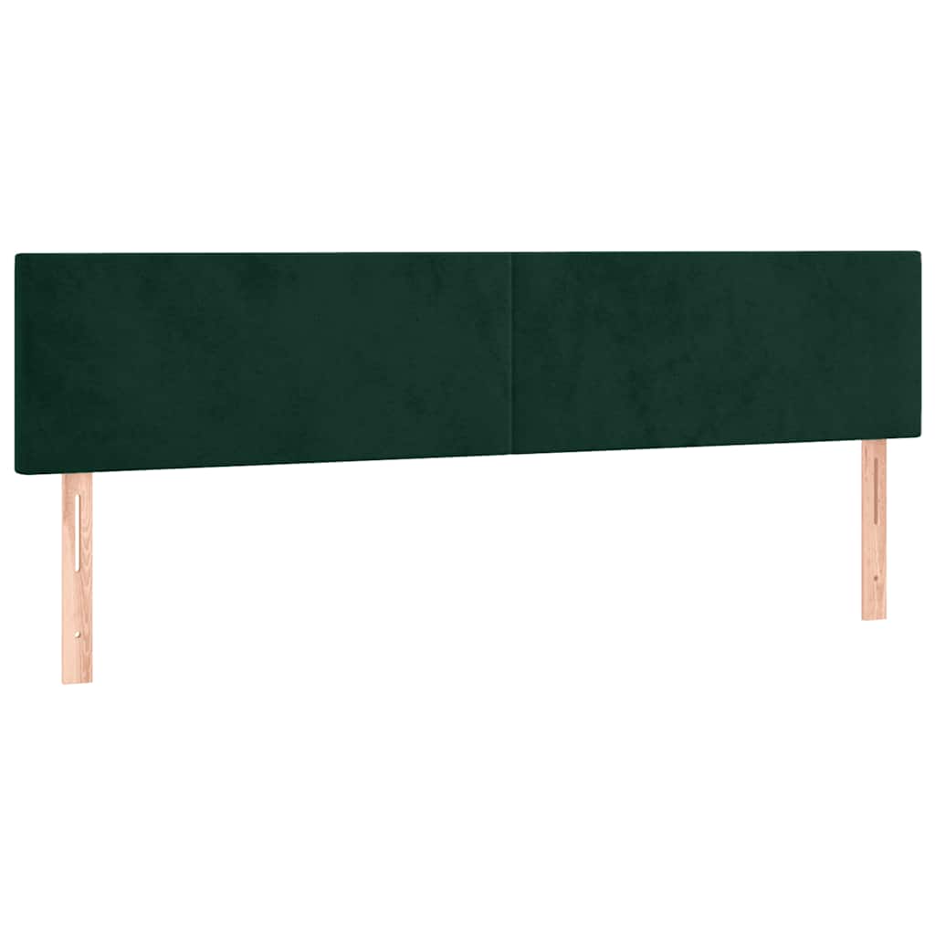 Giroletto a Molle con Materasso Verde Scuro 120x190 cm Velluto | homemem39