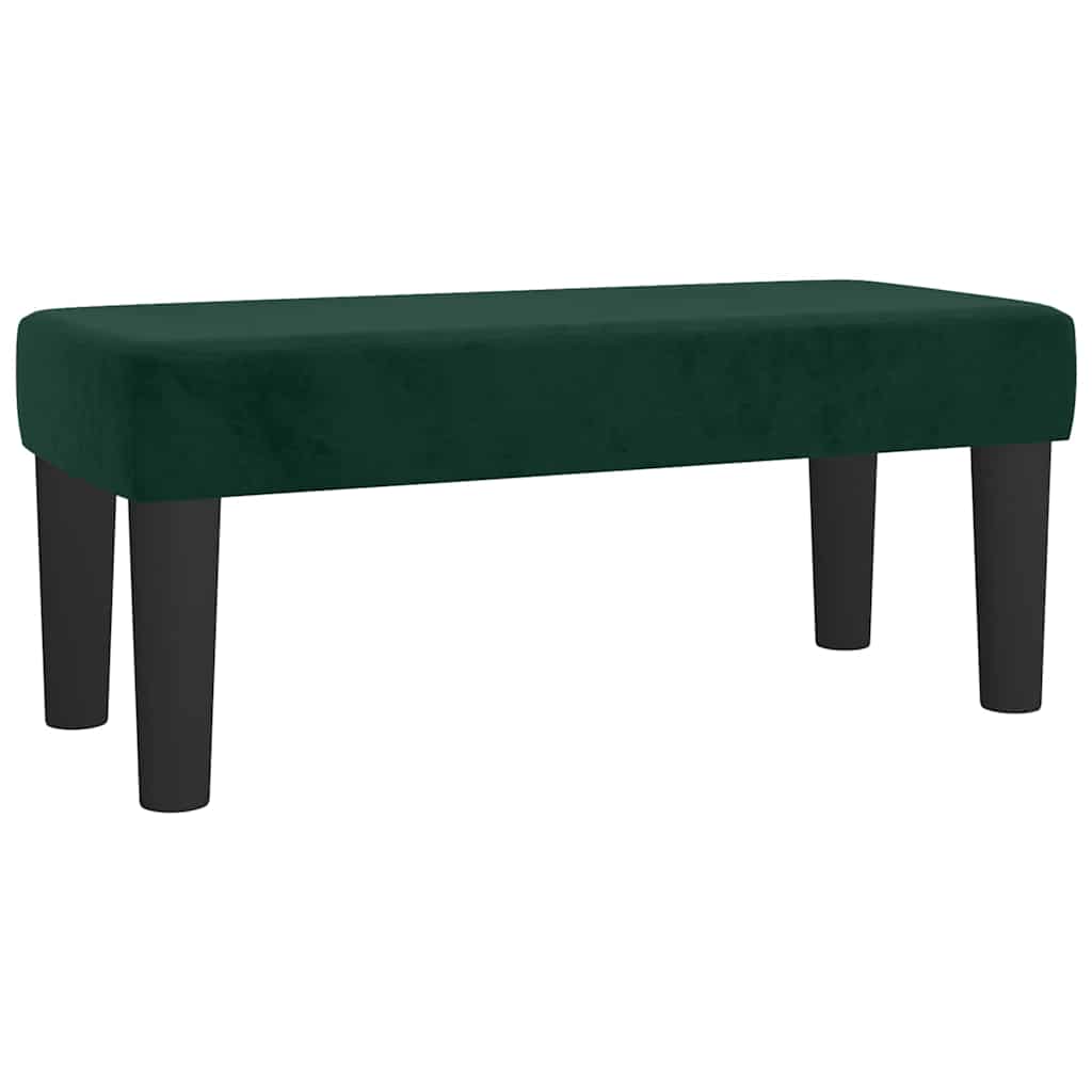 Giroletto a Molle con Materasso Verde Scuro 120x190 cm Velluto | homemem39