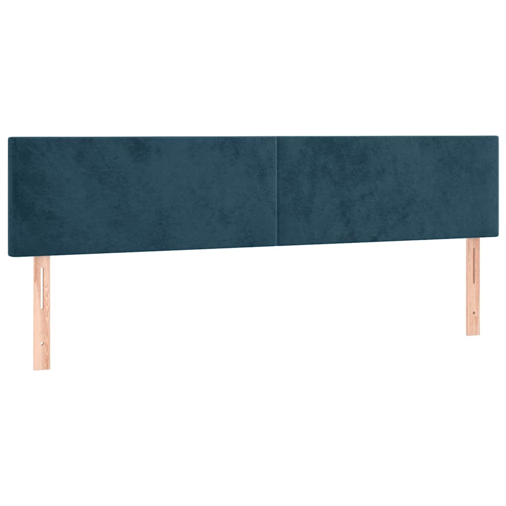 Giroletto a Molle con Materasso Blu Scuro 120x190 cm in Velluto | homemem39