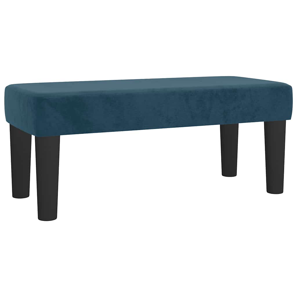 Giroletto a Molle con Materasso Blu Scuro 120x190 cm in Velluto | homemem39
