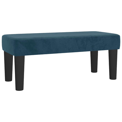 Giroletto a Molle con Materasso Blu Scuro 120x190 cm in Velluto | homemem39