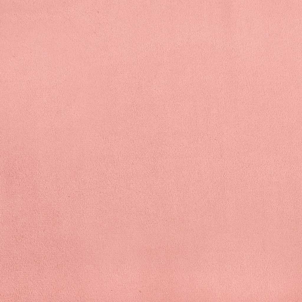 Giroletto a Molle con Materasso Rosa 120x190 cm in Velluto | homemem39