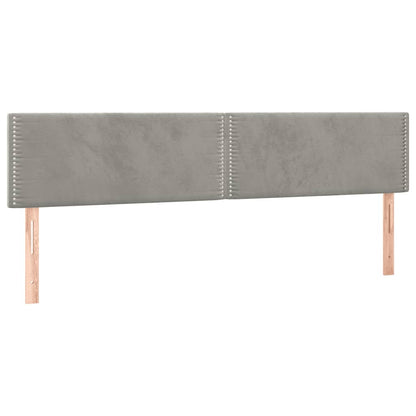 Giroletto a Molle con Materasso Grigio Chiaro 120x190cm Velluto | homemem39