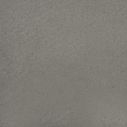 Giroletto a Molle con Materasso Grigio Chiaro 120x190cm Velluto | homemem39