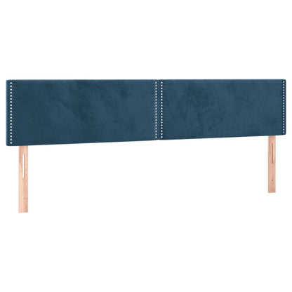 Giroletto a Molle con Materasso Blu Scuro 120x190 cm in Velluto | homemem39