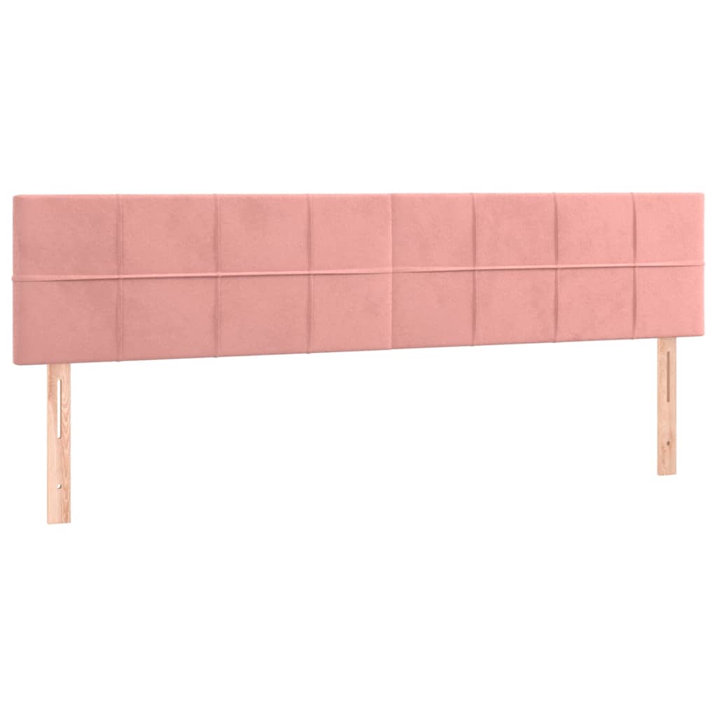 Giroletto a Molle con Materasso Rosa 120x190 cm in Velluto | homemem39