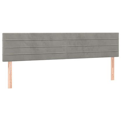 Giroletto a Molle con Materasso Grigio Chiaro 120x190cm Velluto | homemem39