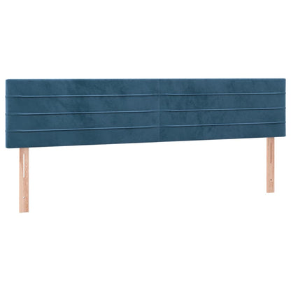 Giroletto a Molle con Materasso Blu Scuro 120x190 cm in Velluto | homemem39