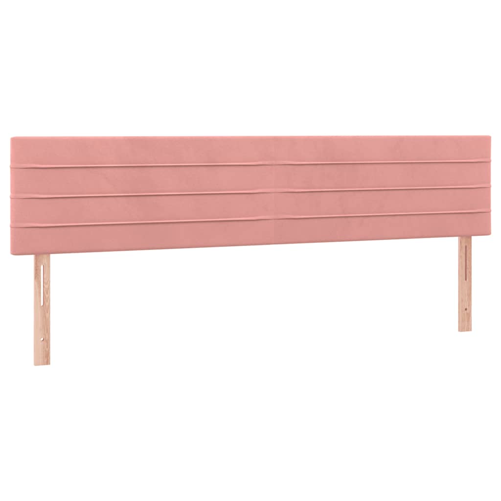 Giroletto a Molle con Materasso Rosa 120x190 cm in Velluto | homemem39