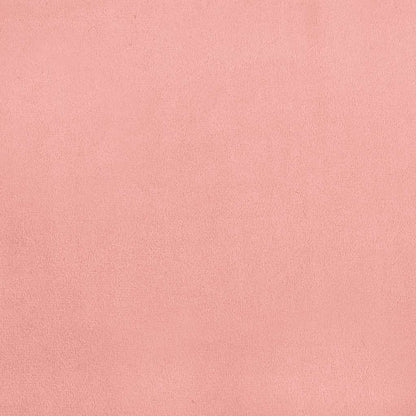 Giroletto a Molle con Materasso Rosa 120x190 cm in Velluto | homemem39