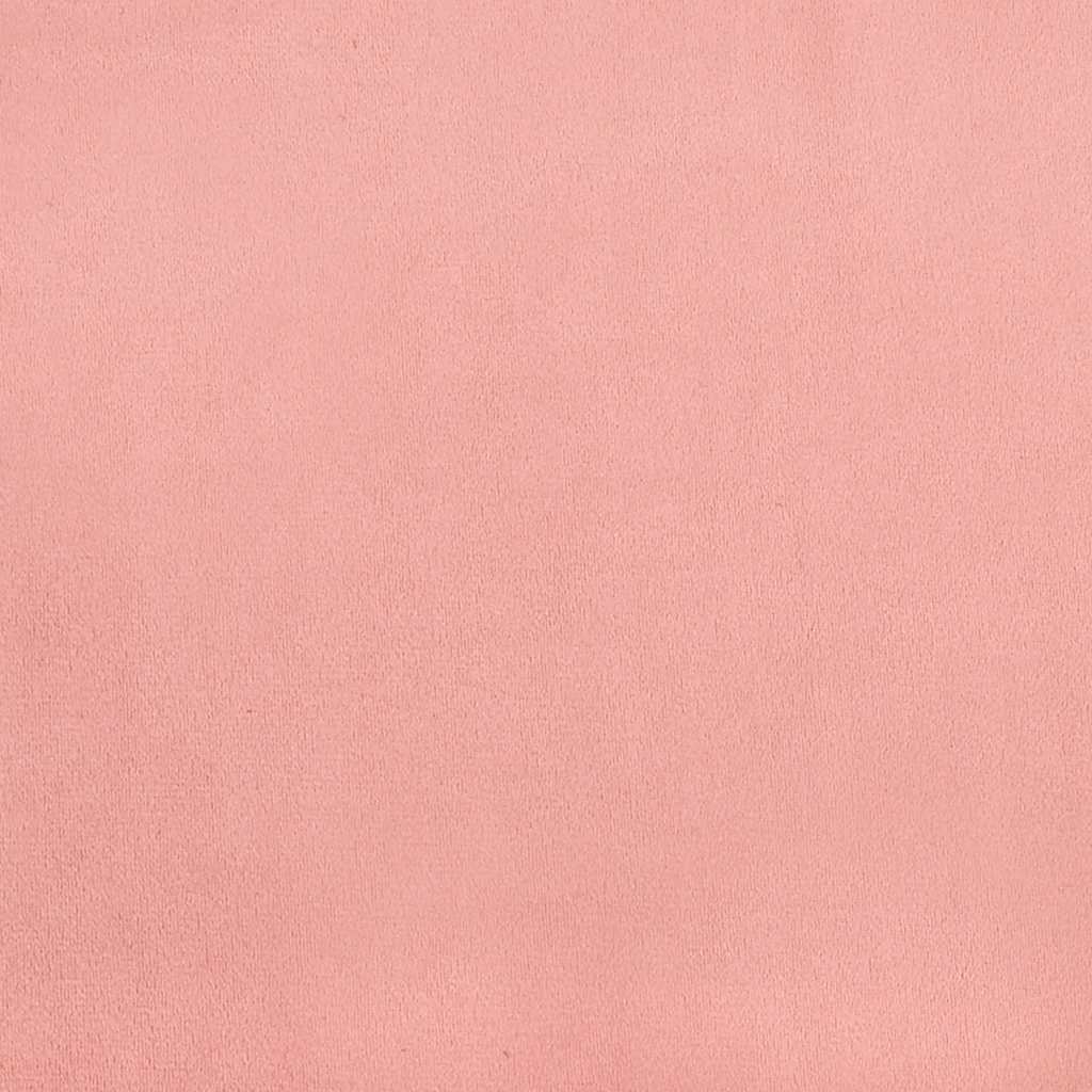 Giroletto a Molle con Materasso Rosa 120x190 cm in Velluto | homemem39