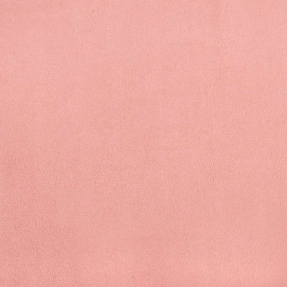 Giroletto a Molle con Materasso Rosa 120x190 cm in Velluto | homemem39