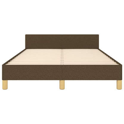 Giroletto senza Materasso Marrone Scuro 80x200 cm in Tessuto