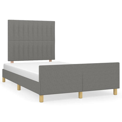 Giroletto senza Materasso Grigio Scuro 120x190 cm in Tessuto