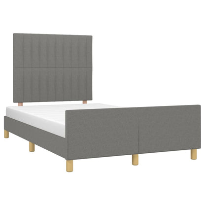 Giroletto senza Materasso Grigio Scuro 120x190 cm in Tessuto