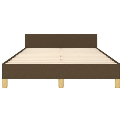 Giroletto senza Materasso Marrone Scuro 80x200 cm in Tessuto