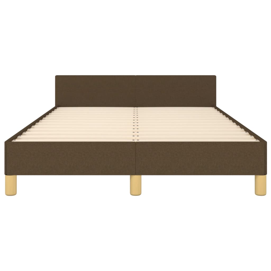 Giroletto senza Materasso Marrone Scuro 80x200 cm in Tessuto