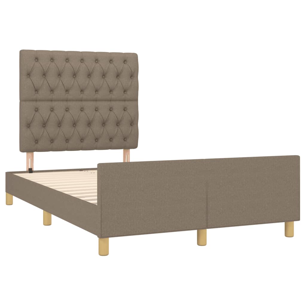 Giroletto senza Materasso Tortora 120x190 cm Tessuto