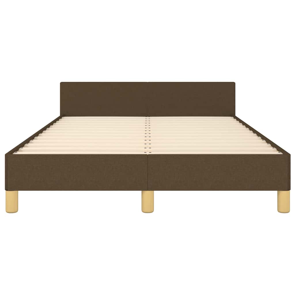 Giroletto senza Materasso Marrone Scuro 80x200 cm in Tessuto