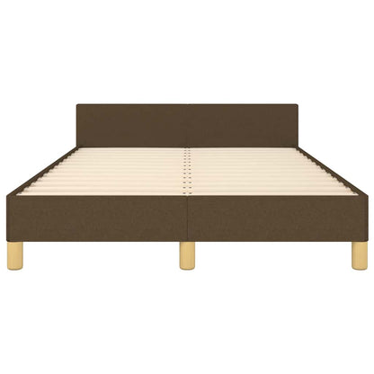 Giroletto senza Materasso Marrone Scuro 80x200 cm in Tessuto