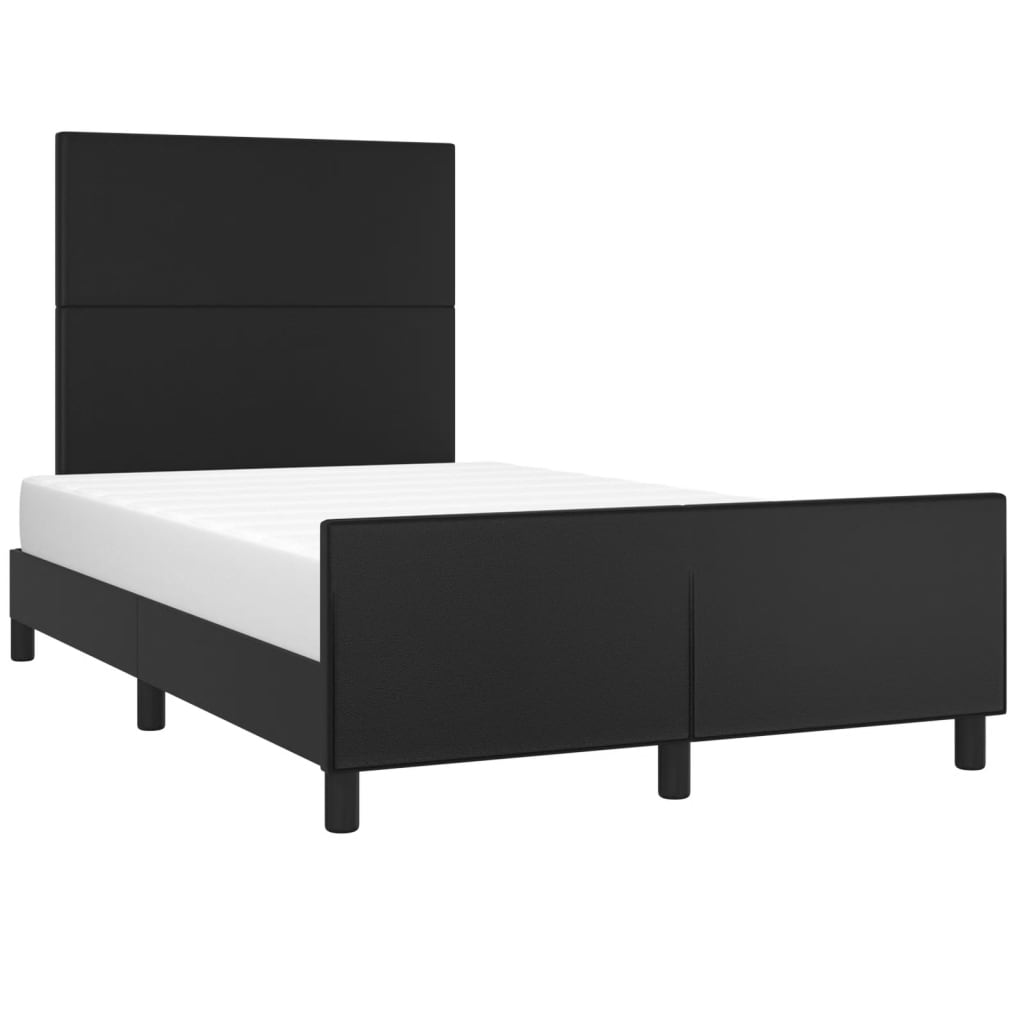 Giroletto senza Materasso Nero 120x190 cm Similpelle