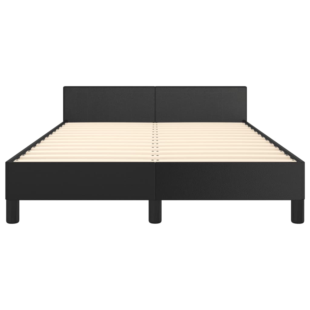 Giroletto senza Materasso Nero 120x190 cm Similpelle