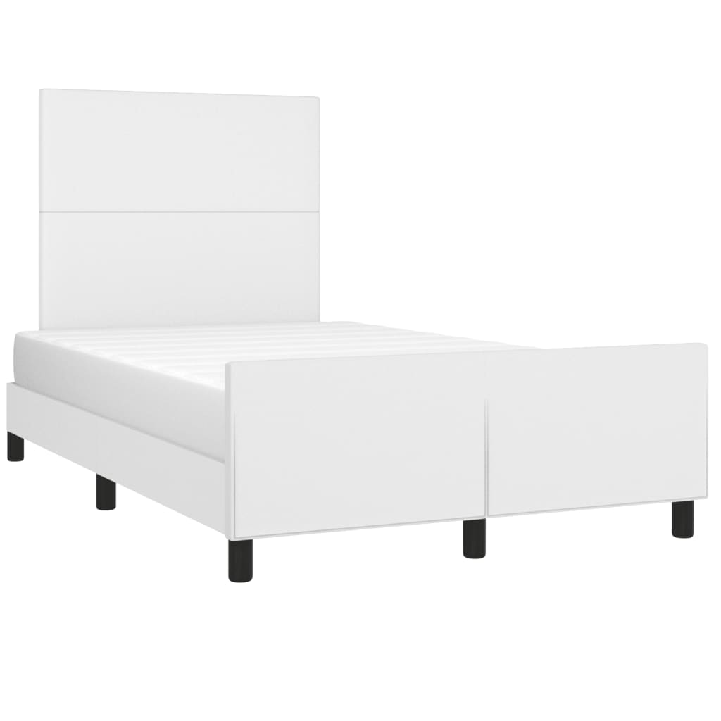 Giroletto senza Materasso Bianco 120x190 cm Similpelle | homemem39